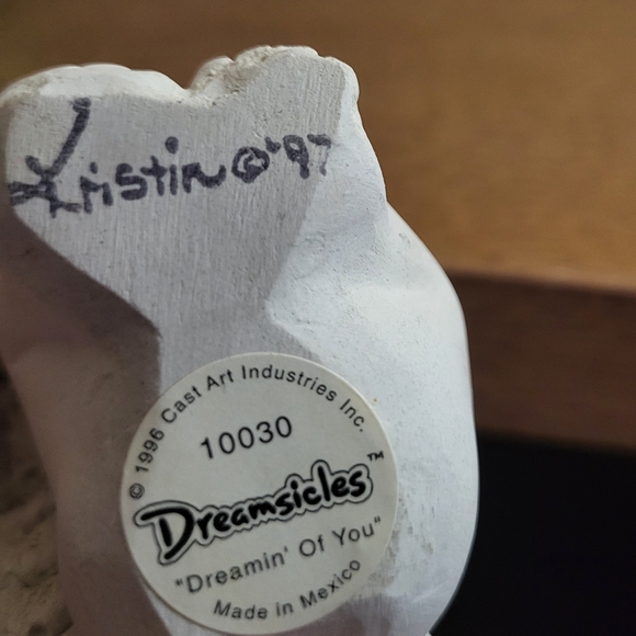 Charming Dreamsicle Angel Figurine with Colorful Headband - Picture 3 of 3